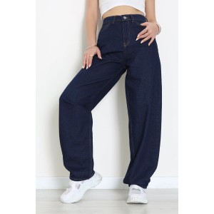 Baggy Kot Pantolon Koyulacivert - 31536.2088.