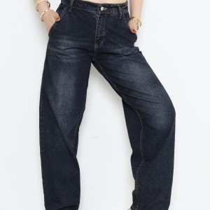 Yan Cep Baggy Kot Pantolon Lacivert - 32876.2059.