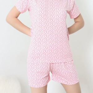 Modal Alt Üst Aynı Şortlu Pijama Takımı Pembekalp - 783.1287.