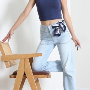 Relax Beli Lastikli Kot Pantolon Açıkmavi - 32953.1968.