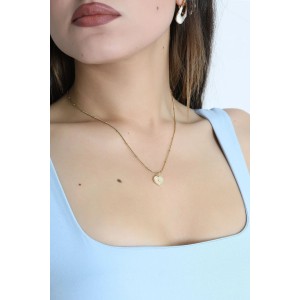 Kalpli Çelik Kolye Gold - 32988.2063.
