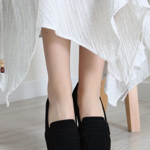 Süet Loafer Babet Siyah - 32765.1932.
