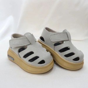 Işıklı Cırtlı Çocuk Sandalet Gri - 33175.264.