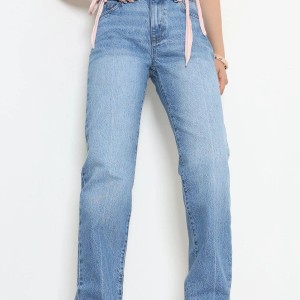 Straight Kot Pantolon Mavi - 32354.2214.
