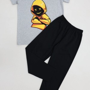 5-12 Yaş Süprem Pijama Takımı Gri - 53715.1048.