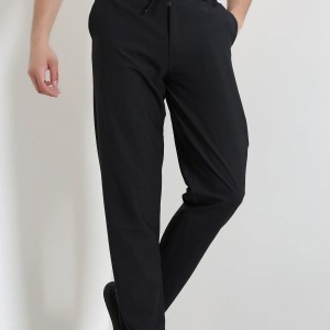 Dokuma Likralı Jogger Spor Pantolon Siyah - 70911.1937.
