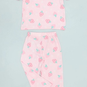 4-8 Yaş Kız Çocuk Pijama Takımı Pembe - 53798.1780.