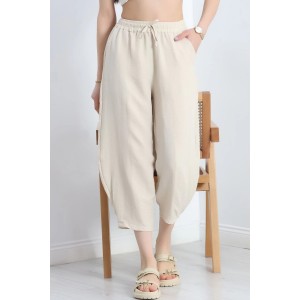 Çımalı Şalvar Pantolon Taş - 320.1247.