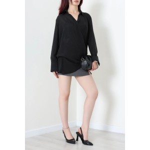 Poplin Gömlek Siyah - 75216.424.