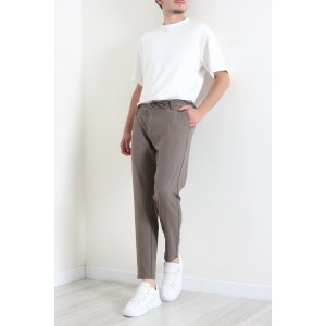 Dokuma Beli Lastikli Erkek Pantolon Açıkkahve - 42515.2091.