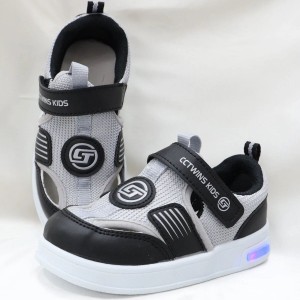 Işıklı Fileli Çocuk Cırtlı Sneaker Sandalet Siyah - 33386.264.