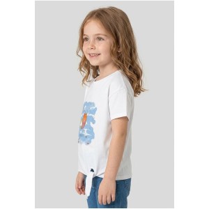 2-5 Yaş Kız Çocuk Tişört Beyaz - 525671.1576.